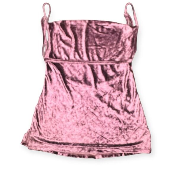 INTIMATELY FREE PEOPLE Women’s Pink Velvet All Night Camisole Tank Top Size S - Picture 4 of 8